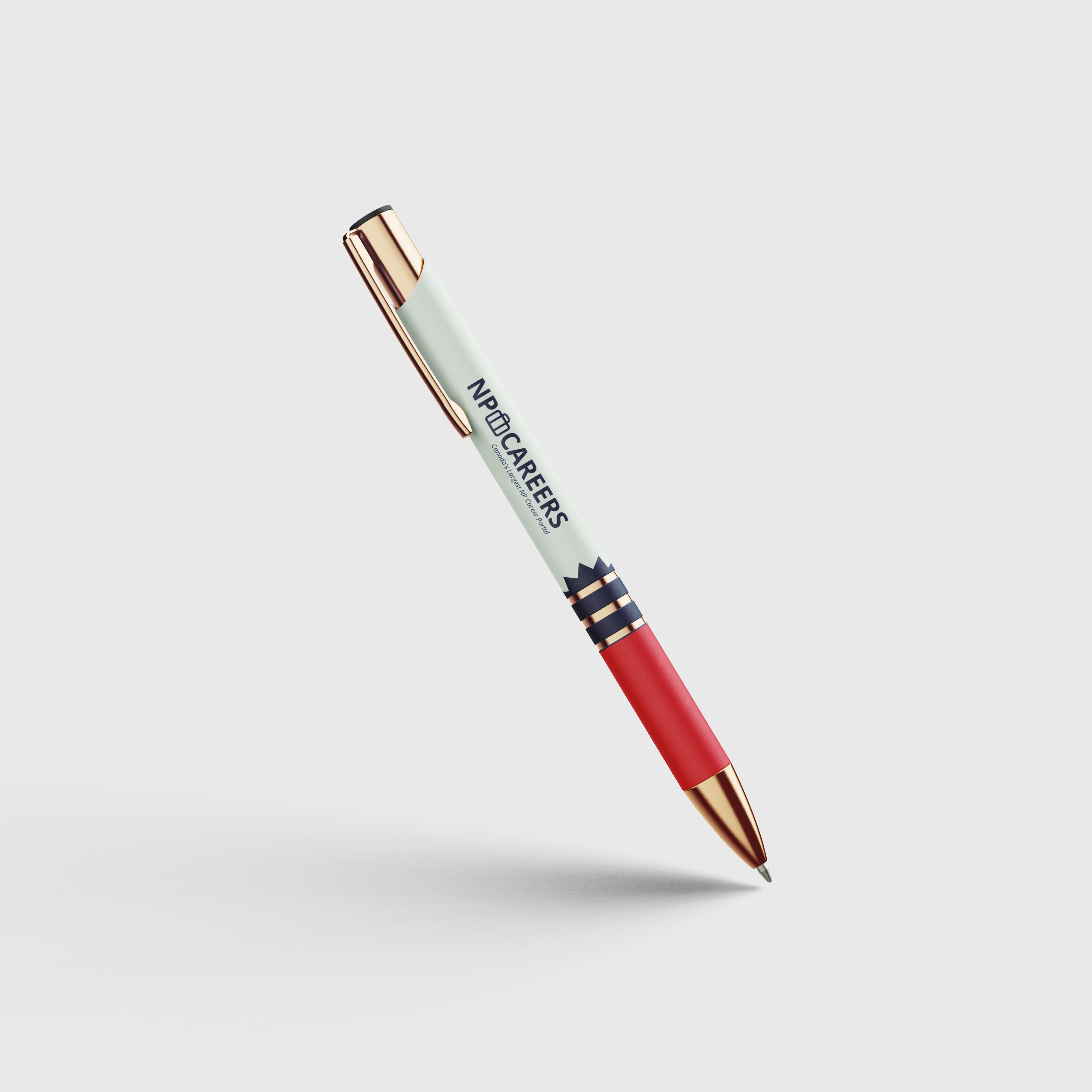 NP Careers branded pen mockup